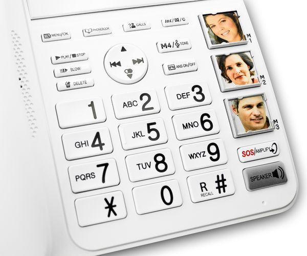 Seniorentelefon mit Bildwahltasten Geemarc Amplidect 595 Combi