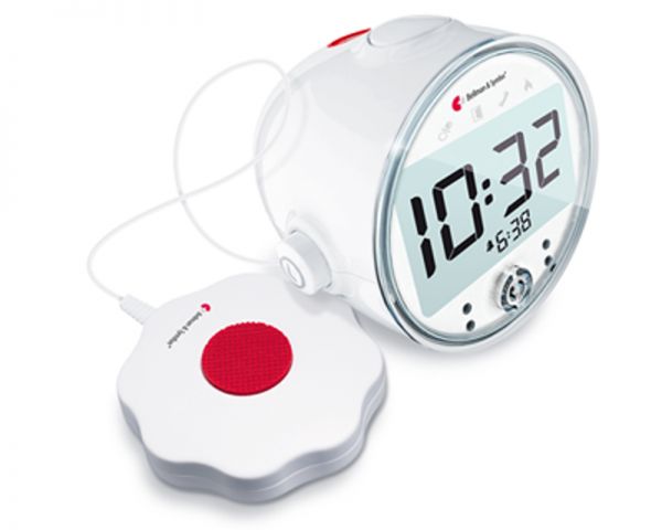 Lichtwecker Bellman Visit Alarm Clock BE1580 Blitzlichtwecker von Bellman & Symfon. Für Menschen mit Hörminderung oder Hörbehinderung, für Menschen, die schwerhörig, gehörlos, oder durch Hörverlust taub geworden sind