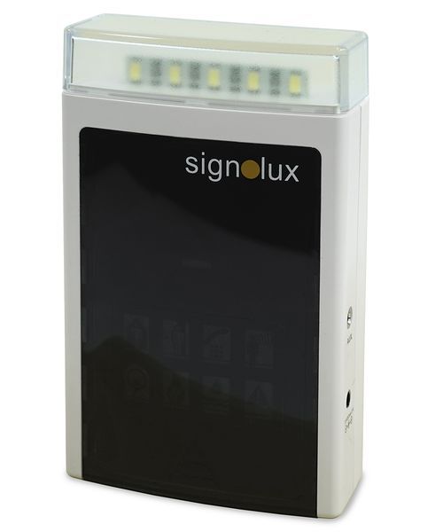 Empfänger S in weiß für die Humantechnik signolux Lichtsignalanlage